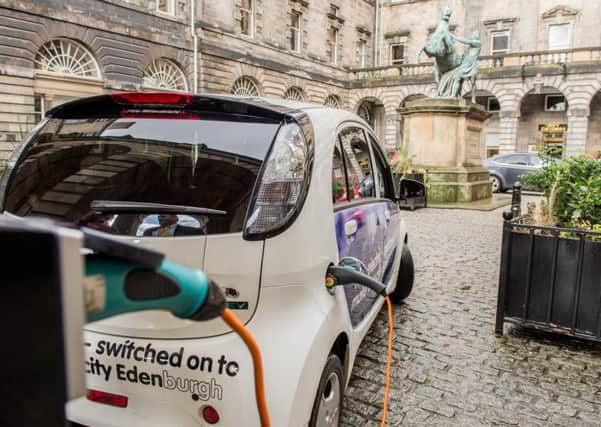 Edinburgh City Council is among local authorities criticised for the low mileage of its electric cars. Picture: Ian Georgeson