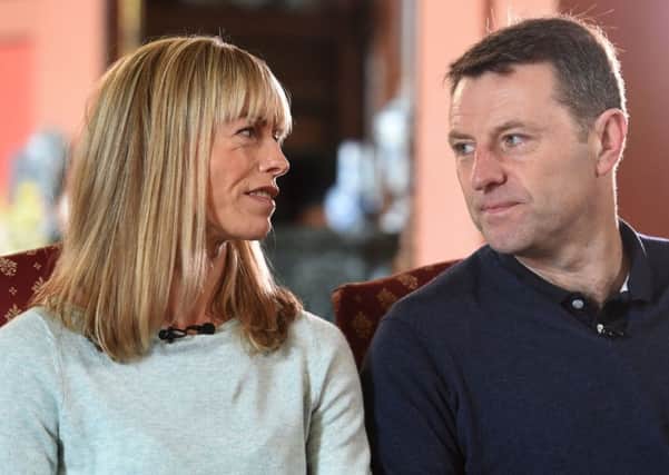 Kate and Gerry McCann during an interview at Prestwold Hall in Loughborough on Friday. Photograph: Joe Giddens/PA Wire