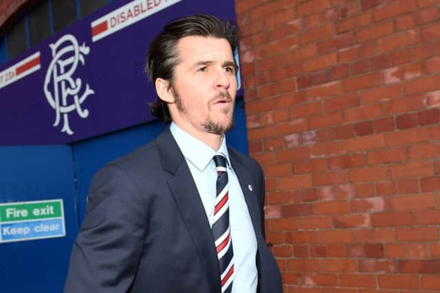 Joey Barton at Ibrox during his abortive spell with Rangers last year. Picture: Craig Williamson/SNS Group