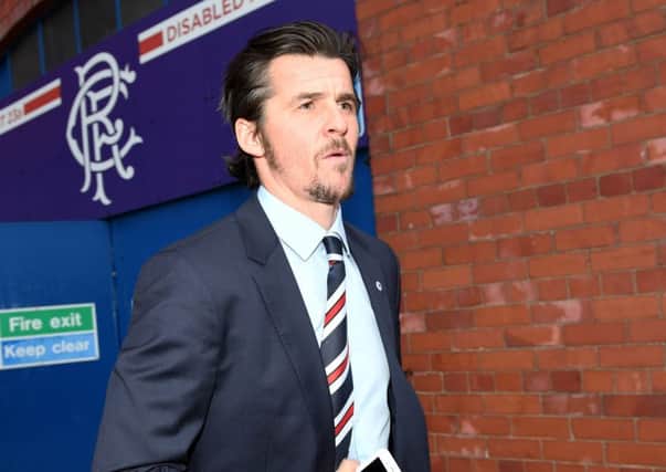 Joey Barton at Ibrox during his abortive spell with Rangers last year. Picture: Craig Williamson/SNS Group