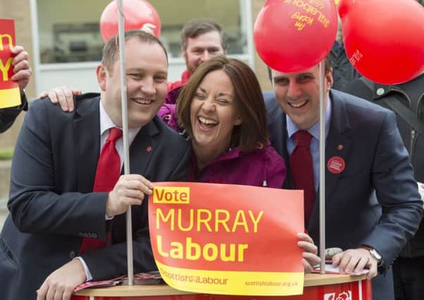Labour's Kezia Dugdale campaigns in Morningside with Ian Murray and Daneil Johnson. Picture: Ian Rutherford