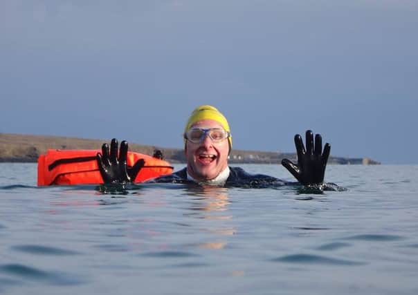 Stuart Baird is one of three men who will be taking part in the charity swim from the Flannan Isles to the Outer Hebrides.
