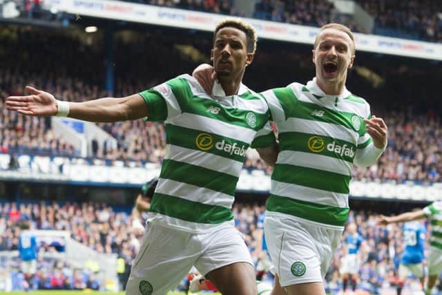 Celtic's Scott Sinclair and Leigh Griffiths were key players in their side's victory. Pic: SNS/Paul Devlin