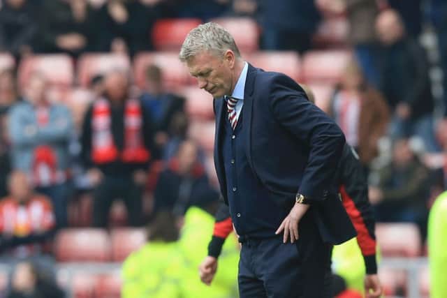 David Moyes is left contemplating his future after relegating Sunderland. Pic: Getty Images