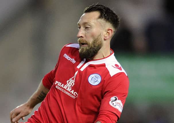 Stephen Dobbie scored twice for Queen of the South.  Picture: Michael Gillen.
