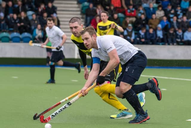 Grange are in possession but they were eventually overpowered by league champions Kelburne.