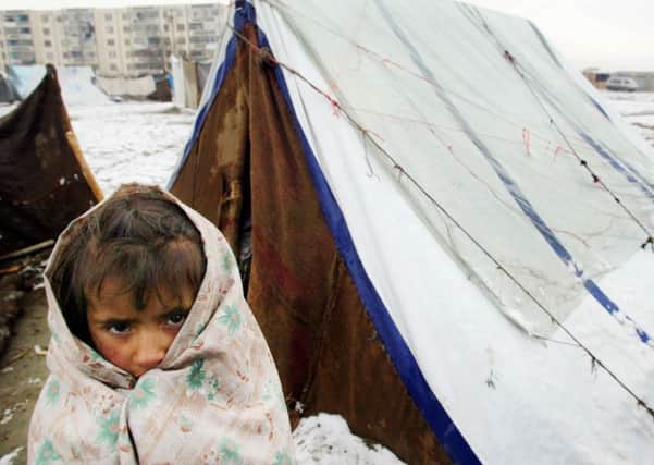 Refugees are often housed in inadequate shelters.