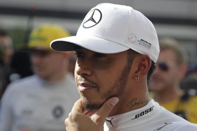 Lewis Hamilton could only finish fourth in the Russian Grand Prix. Picture: AP/Sergei Grits