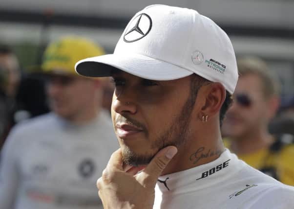 Lewis Hamilton could only finish fourth in the Russian Grand Prix. Picture: AP/Sergei Grits