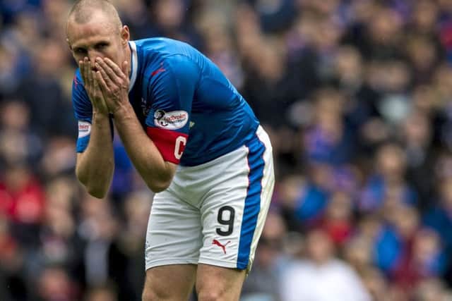 Rangers striker Kenny Miller said he was ashamed of his team's performance in the 5-1 defeat by Celtic on Saturday. Picture: SNS/Craig Williamson