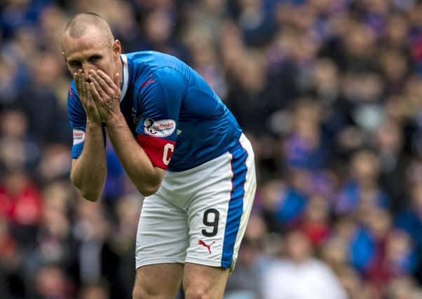 Rangers striker Kenny Miller said he was ashamed of his team's performance in the 5-1 defeat by Celtic on Saturday. Picture: SNS/Craig Williamson
