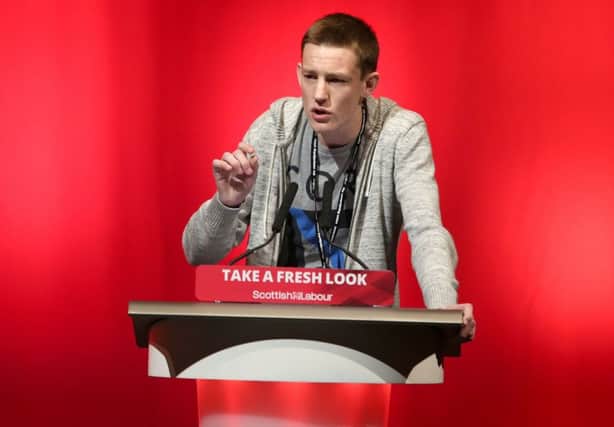 Christopher Rimicans, who is standing in North Ayrshire for Labour, impressed delegates when he addressed the party's conference in Perth in 2015 aged 16. Picture: Andrew Milligan/TSPL