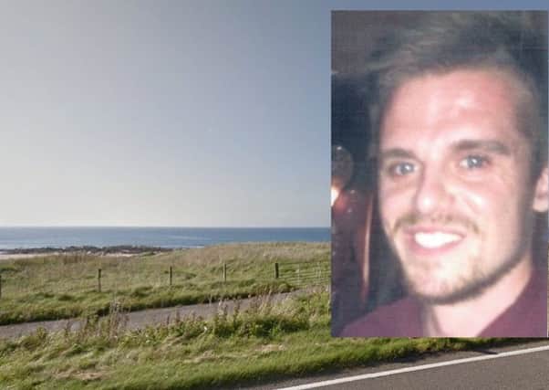 Matthew Bryce, 22, is thought to have been travelling to West Port Beach near Campbeltown