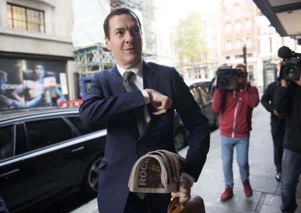 T

Former chancellor George Osborne arrives at the London Evening Standard offices. Picture: Victoria Jones/PA Wire