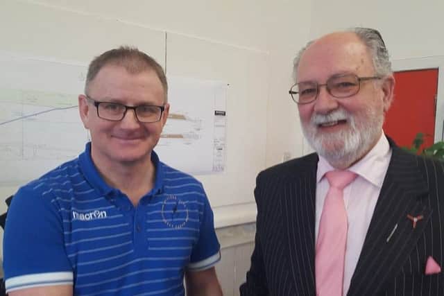 Norrie 'Tomsh' MacDonald and Angus McCormack. Picture: Contributed