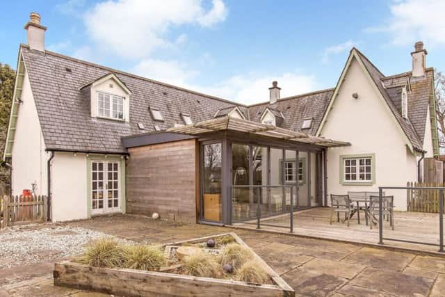 Bennathie Cottage, Blairgowrie, is a contemporary house with up to six bedrooms, open-plan living spaces and a kitchen which opens out to a decked terrace. Offers over Â£425,000. Contact Aberdein Considine on 01738 450700.