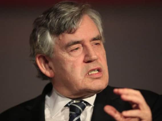 Gordon Brown hit the election campaign trail in Fife