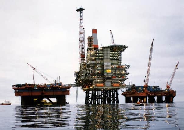 A North Sea oil rig.