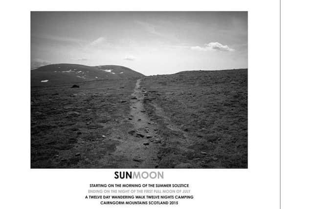 Sunmoon 2015, by Hamish Fulton