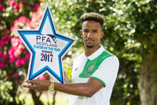 Scott Sinclair is one of three Celtic players on the four-man short-lost for the
PFA Scotland Premiership Player of the Year award. Picture: John Devlin