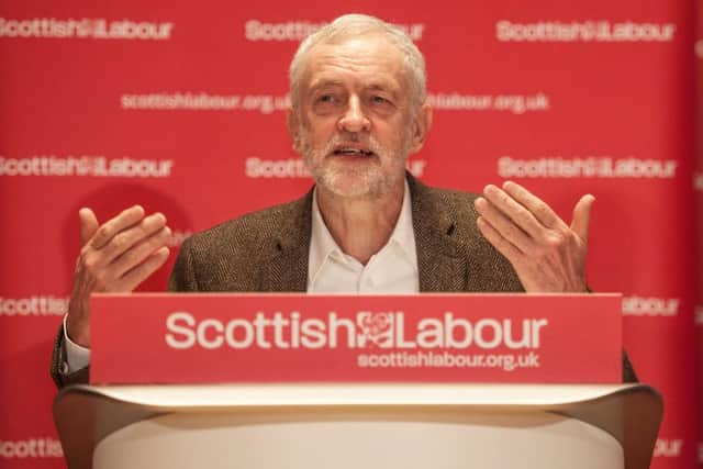Jeremy Corbyn at a Scottish Labour event. Picture: John Devlin