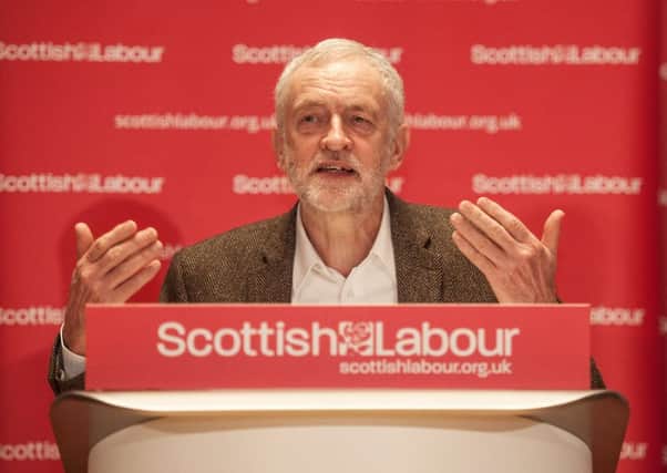 Jeremy Corbyn at a Scottish Labour event. Picture: John Devlin