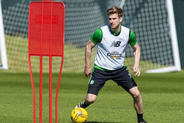 Celtic's Stuart Armstrong at training. Picture: Paul Devlin/SNS