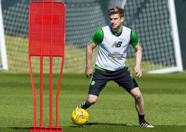 Celtic's Stuart Armstrong at training. Picture: Paul Devlin/SNS
