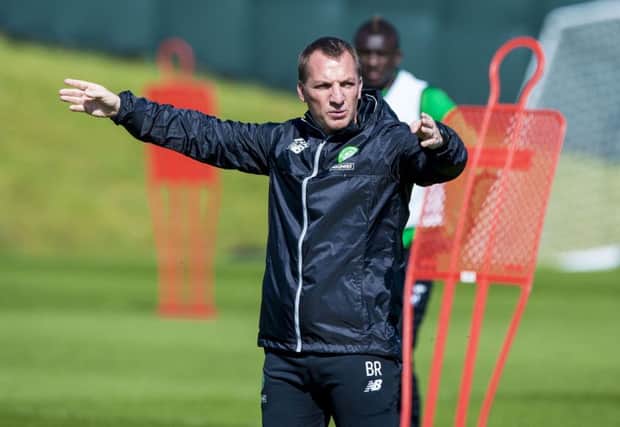 Celtic manager Brendan Rodgers at training. Picture: Paul Devlin/SNS