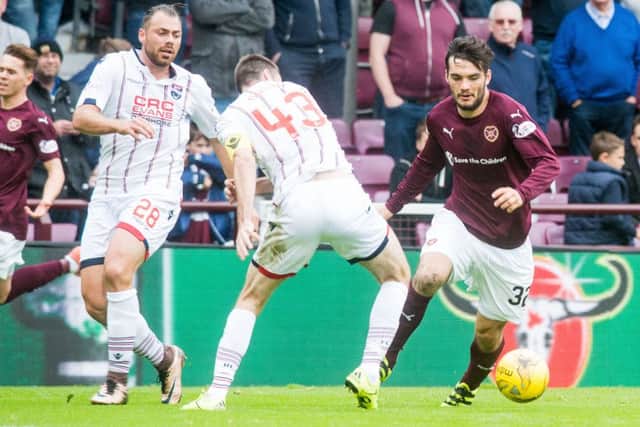 Tony Watt
spent the first half of the season on loan at Hearts. Picture: Ian Georgeson