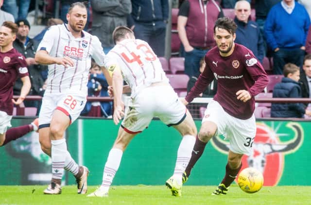 Tony Watt
 spent the first half of the season on loan at Hearts. Picture: Ian Georgeson