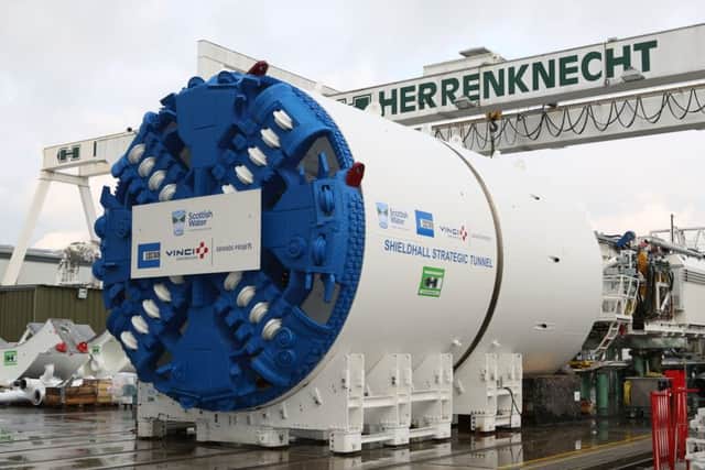 The Shieldhall wastewater tunnel has passed the halfway stage. Picture: Contributed.
