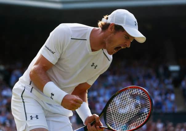 Andy Murray has often let rip on court as he pushes his body to the limit.