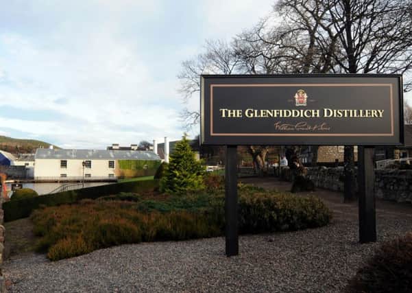 The Glenfiddich Distillery in Dufftown, Banffshire.