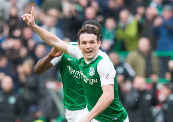 Celtic are interested in Hibs midfielder John McGinn. Picture: Ian Georgeson
