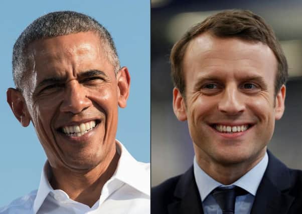 Former US president Barack Obama endorsed Emmanuel Macron for the French presidency. Picture: AFP/Getty Images
