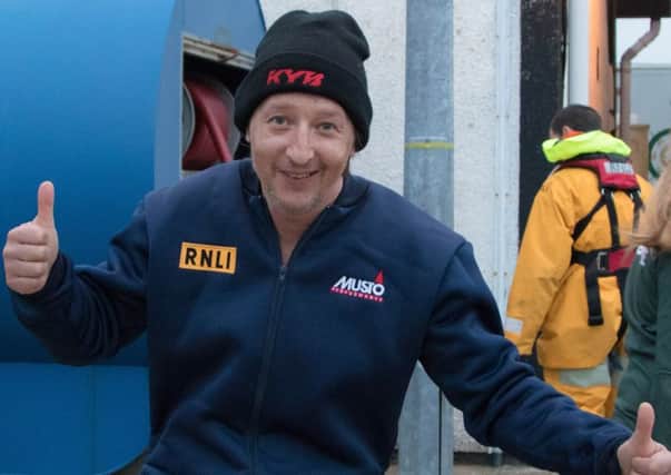 Ivan Doychev after he was rescued from the Pentland Firth. Picture: SWNS