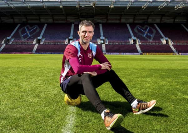 Hearts defender Aaron Hughes has signed a new one-year deal. Picture: SNS