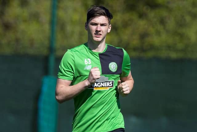 Kieran Tierney, a candidate for PFA Young Player of the Year, voted for Aberdeens Jonny Hayes in the players poll.  Photograph: Paul Devlin/SNS
