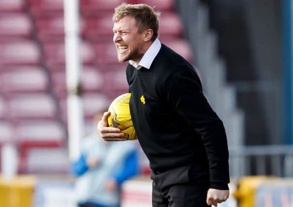 Richie Foran is looking for more passion and desire from his players when they host relegation rivals Hamilton. Picture: Roddy Scott/SNS