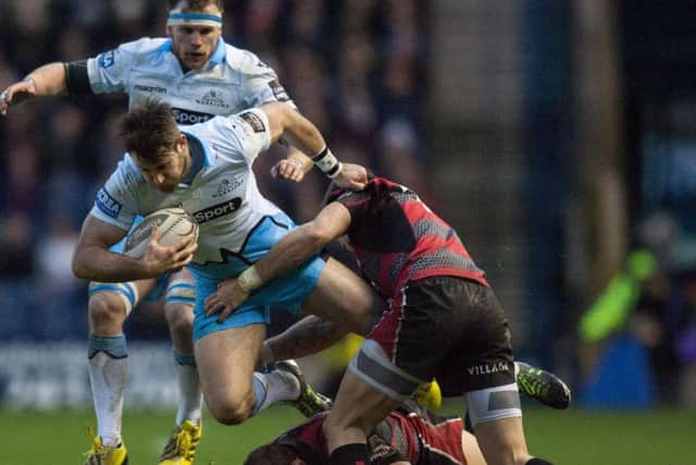 Glasgow winger Tommy Seymour is in the Pro12 Dream Team. Picture: Toby Williams