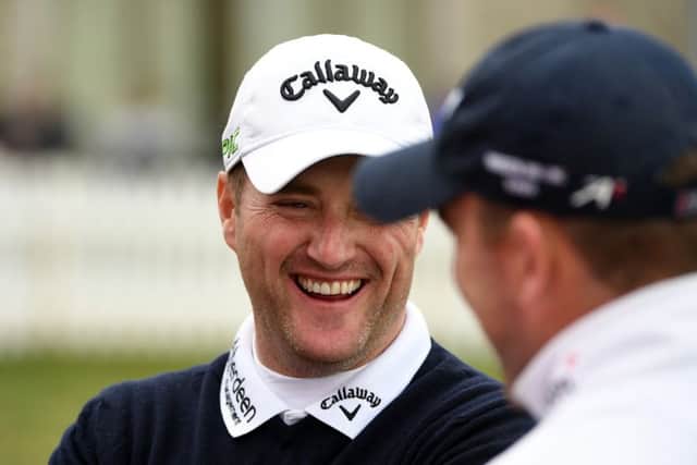 Marc Warren and Richie Ramsay were all smiles after qualifying for the GolfSixes quarter-finals with a match to spare. Picture: Getty Images