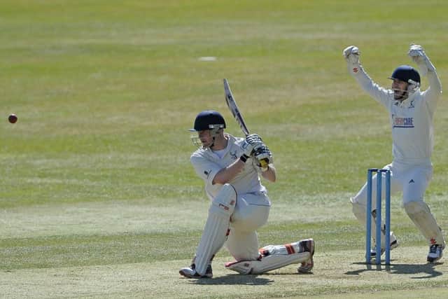 Neil McCallum was caught for 73, but Grange posted an impressive 310-4 to beat Carlton by 84 runs. Photograph: Neil Hanna