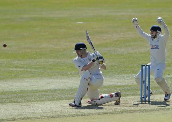 Neil McCallum was caught for 73, but Grange posted an impressive 310-4 to beat Carlton by 84 runs. Photograph: Neil Hanna