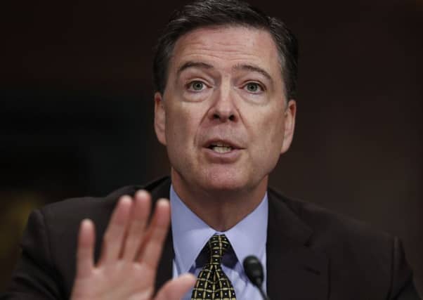 Former FBI Director James Comey testifies on Capitol Hill in Washington, before a Senate Judiciary Committee hearing.. Picture: AP