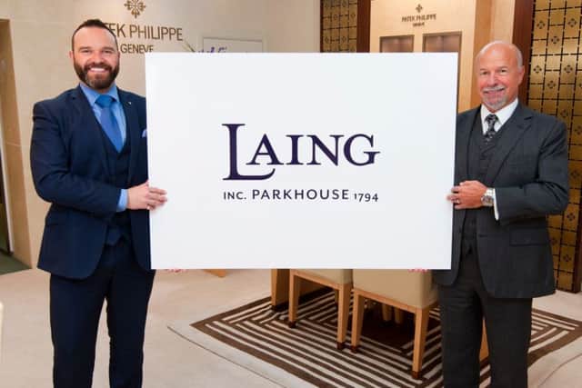 Laing chairman Michael Laing, right, with son Richard Laing, director of the jeweller. Picture: Chris Balcombe