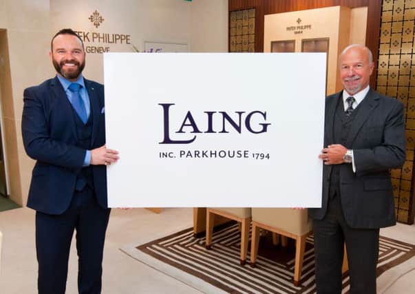 Laing chairman Michael Laing, right, with son Richard Laing, director of the jeweller. Picture: Chris Balcombe