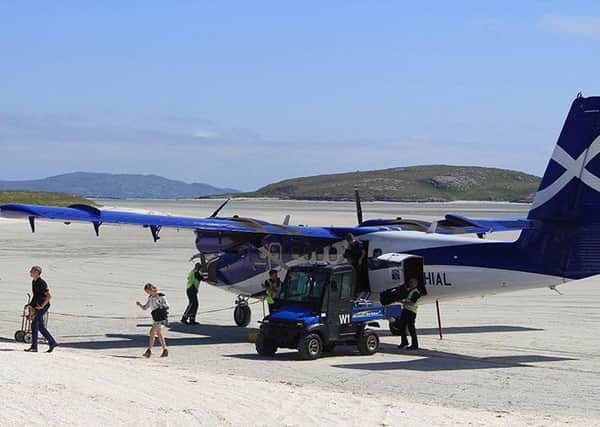 Loganair will operate a third daily flight to Barra this summer - when the tides allow. Picture: Loganair