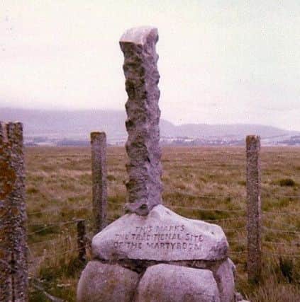 The Martyr's Stake which mark where the women were drowned. PIC: www.geograph.co.uk