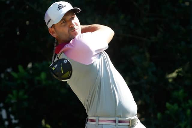 Sergio Garcia plays a shot during a practice round for The Players Championship at TPC Sawgrass. Picture: Sam Greenwood/Getty Images